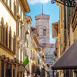 Street of Florence, Tuscany, Italy