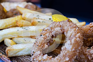 Street food displayed during food festival