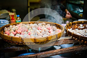 Street food - Fishballs and meatballs