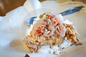 Street Food of Indonesia Ayam Geprek