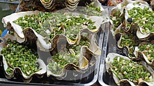 Street food market on Phu Quoc island in Vietnam