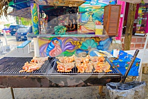 Street food in sayulita town,near punta mita,mexico