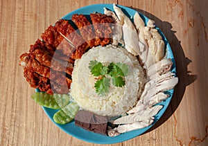 Street Food In Thailand, Steam chicken rice