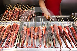 Street food at Wangfujing Beijing China