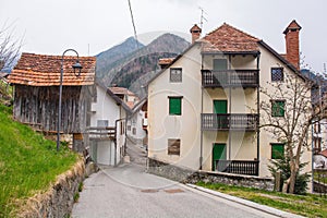 Street in Forni Avoltri, Italy