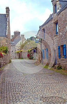 Street in the French brittany