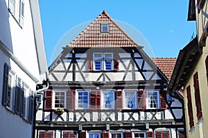 A street in German town Kirchheim unter Teck