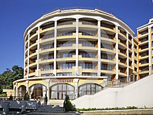 Street in Golden Sands. Bulgaria