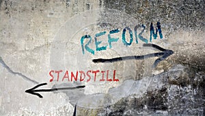 Street Graffiti Reform versus Standstill