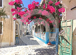 Street in the Greek village of Kardamena on the island of Kos.