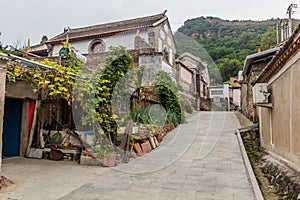 Street in Gubeikou village, Hebei province, Chi