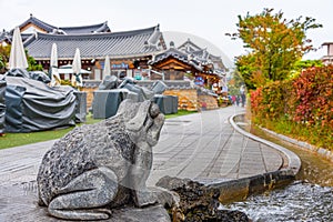 a street at hanok village at Jeonju, Republik of Korea