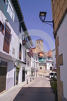 Street of HervÃÂ¡s in Spain. photo