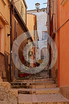 Street in the historic center of Campobasso