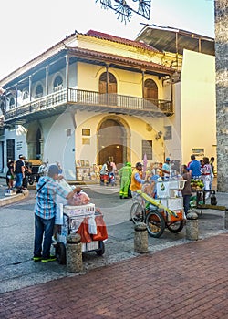 Street of Historic Center of Cartagena