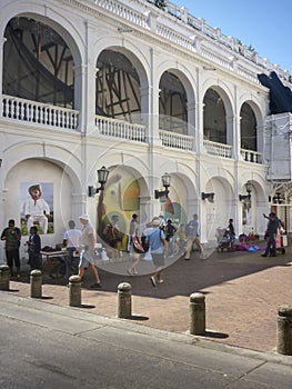 Street of Historic Center of Cartagena