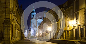 Street at historic part of Santiago de Compostela