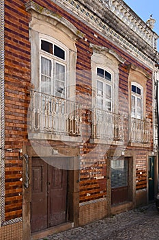 Street and houses, Alter Do Chao, Beiras region, photo