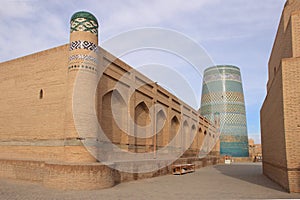 The street in Ichan Kala in Khiva city, Uzbekistan