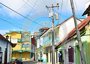 Street in isla de Flores Guatemala photo