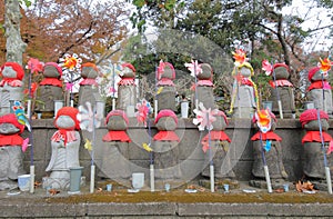 Street Jizo buddha statue Tokyo Japan