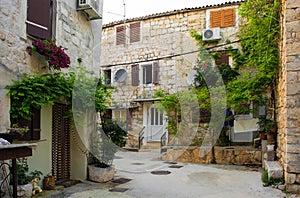 Street in Kastel Gomilica, Croatia