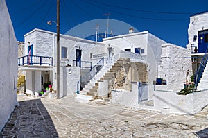 Street in Kimolos island, Cyclades, Greece photo