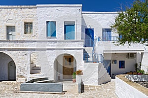 Street in Kimolos island, Cyclades, Greece photo