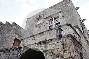 The Street of the Knights, the most famous street in Rhodes old town, Rhodes island, Greece. The Street of the Knights in Rhodes