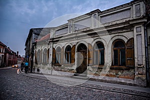 Street in Kuldiga, Latvia