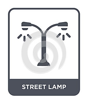 street lamp icon in trendy design style. street lamp icon isolated on white background. street lamp vector icon simple and modern