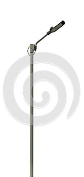 street lamp isolated on white background clipping path and alpha channel