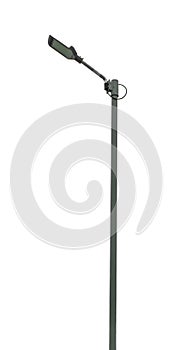 street lamp isolated on white background clipping path and alpha channel