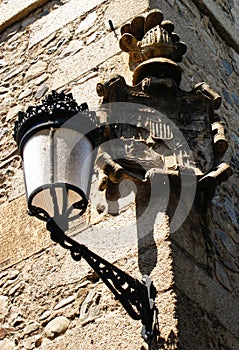 Street lamp in Molinaseca photo