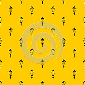 Street lamp pattern vector
