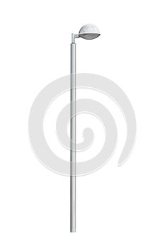 Street lamp post isolated on white background