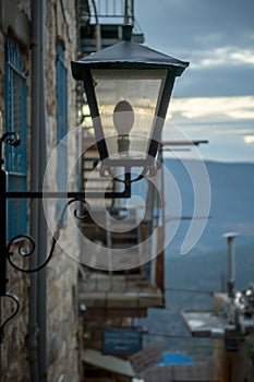 A street lamp, Safed (Tzfat)
