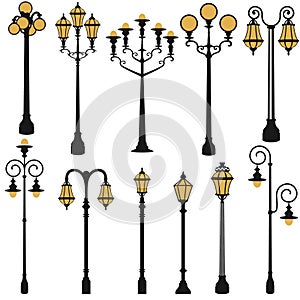 Street lamp set