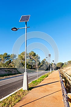 Street Lamp with Solar Panel