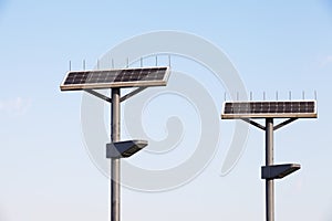 Street Lamp with Solar Panel