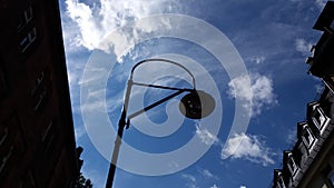 Street lamp in a street in Marburg