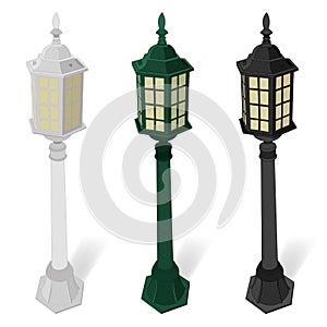 Street lamp vector
