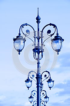 Street lamps in the art deco style