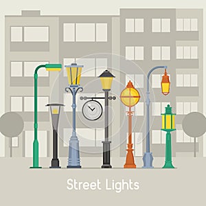 Street Lamps and Lamp Posts Banner