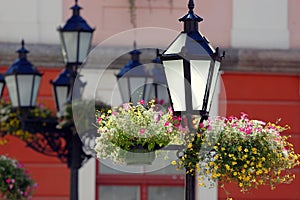 Street lamps.