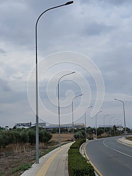 Street lamps with led technology