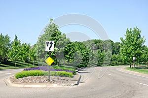 Street With Landscaped Median