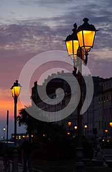 Street lantern, Trieste