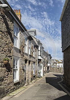 Street leading to harbour at Mousehole