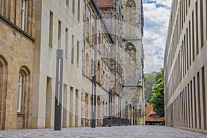 Street leading to the Liebfrauenkirche church in Munster